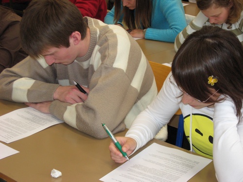 Državno tekmovanje v znanju ruskega jezika na FF v Ljubljani (12. april 2008), foto: Simon Feštanj
